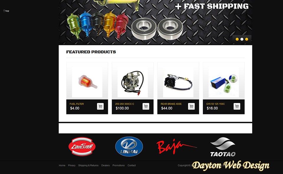 Coolster ATV Parts - Dayton Web Design